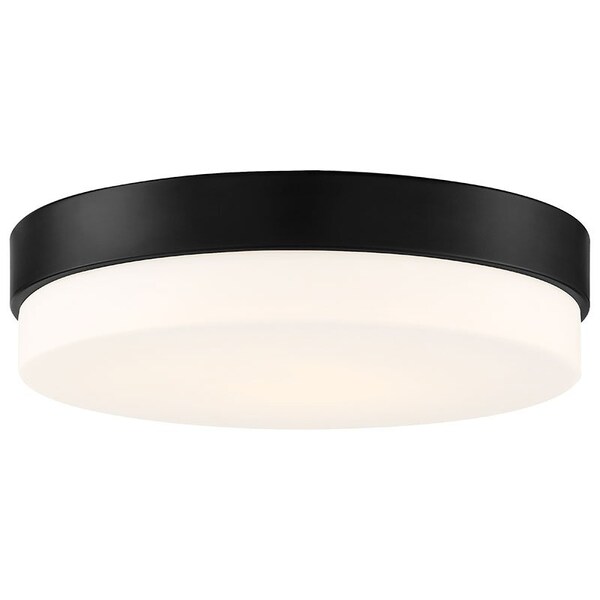 Access Lighting Roma, LED Flush Mount, Matte Black Finish, Opal Glass 20825LEDD-MBL/OPL - main